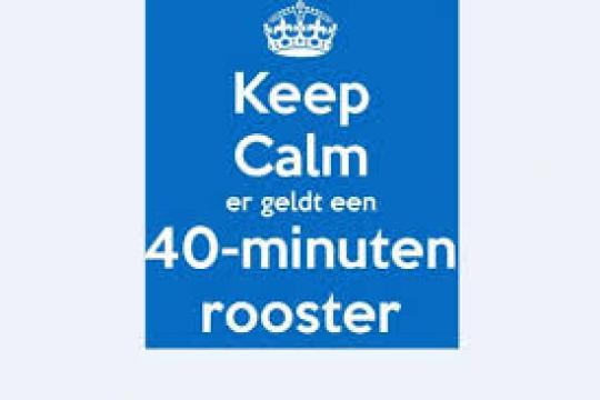 Verkort lesrooster 12 en 21 juni