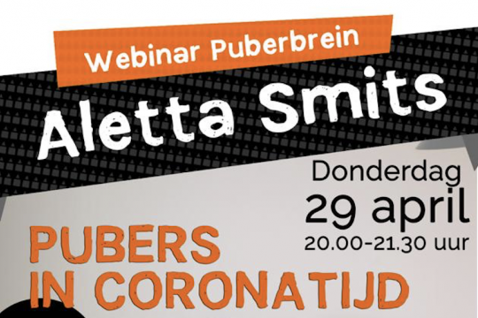 Webinar Aletta Smits: Pubers in coronatijd